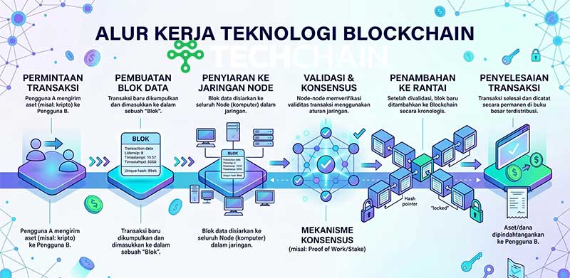 Apa Itu Blockchain, Cara Kerja, dan Mengapa Teknologi Ini Penting ? 3 cara kerja blockchain