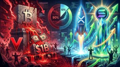 $1 Miliar Keluar Bitcoin Terpukul, XRP serta Solana Tetap Kuat