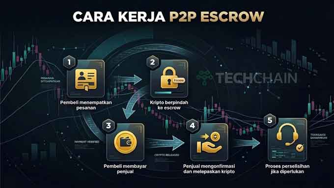 Awas Scam, Tips Hindari Penipuan P2P Trading Kripto Indonesia 3 Cara Kerja P2P Trading Sistem Escrow
