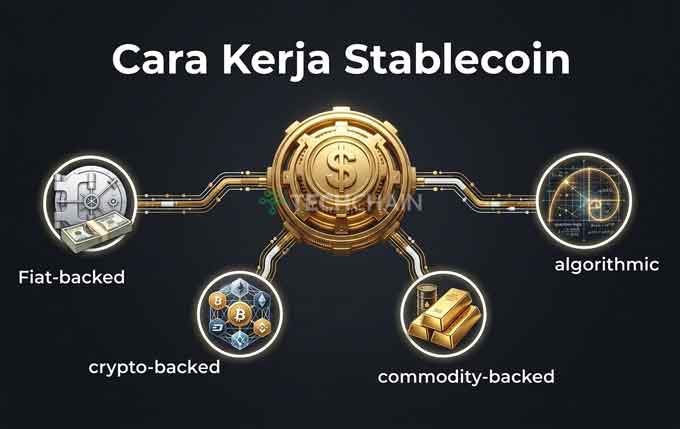 USD vs Stablecoin: Perbedaan Dolar Fisik, USDT, dan USDC 3 Cara Kerja Stablecoin USDT dan USDC