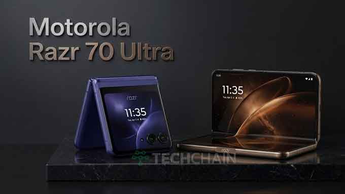 Motorola Razr 70 Ultra - Dimensi dan Desain