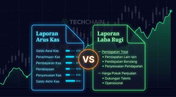 Trik Membaca Laporan Keuangan Perusahaan Secara Mandiri 3 Perbandingan Laporan Arus Kas dan Laba Rugi