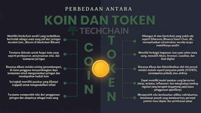Koin vs Token: Mana Investasi Kripto yang Lebih Menguntungkan? 2 Perbedaan Koin dan Token