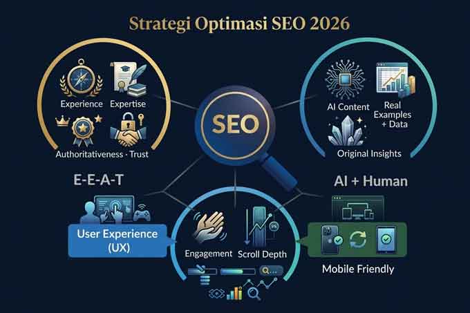 5 Cara Naik Rank di Google dengan Strategi SEO 2026 2 Strategi Optimasi SEO Terbaik