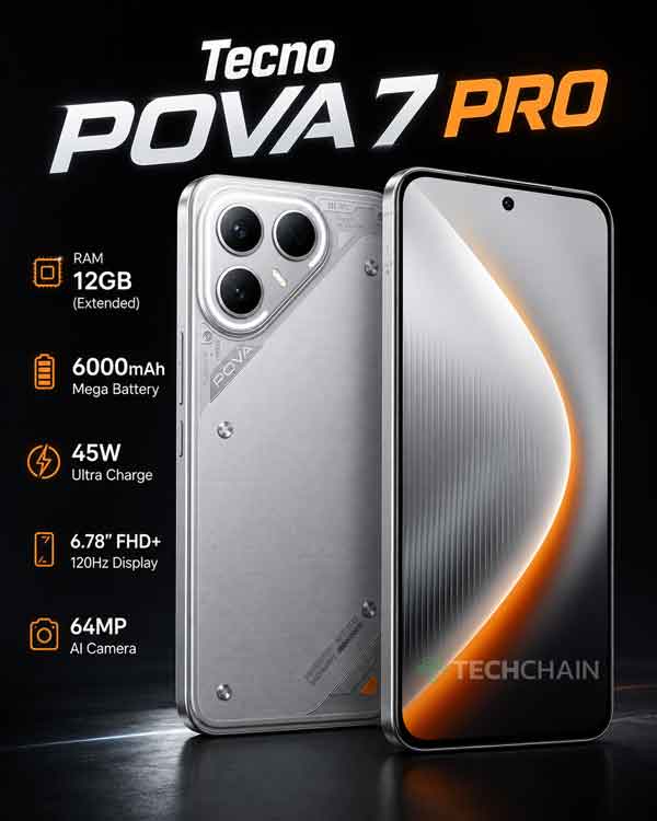 Mulai 2 Jutaan! 5 HP RAM 12GB Termurah dan Worth It 2026 3 Tecno Pova 7 Pro - HP RAM 12GB