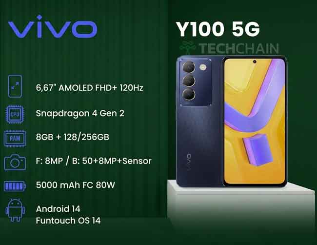 Rekomendasi Harga HP Kamera Terbaik 3 Jutaan (2026) 8 Vivo Y100 5G