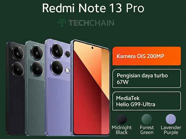 Rekomendasi Harga HP Kamera Terbaik 3 Jutaan (2026) 2 Xiaomi Redmi Note 13 Pro 5G