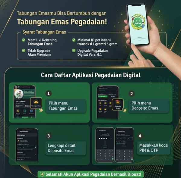 Cara Menabung & Beli Emas Digital Lewat Aplikasi Pegadaian 2 cara daftar aplikasi pegadaian digital