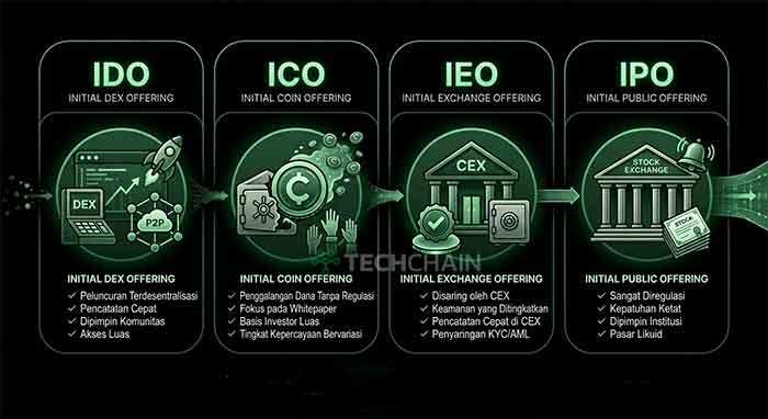 Perbedaan IDO, ICO, IEO, dan IPO dalam Investasi Proyek Baru 2 perbedaan utama ico ido ieo ipo